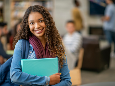 Highschool student in classroom